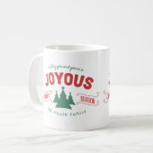 Mug Joyous Saison de Fir Arbres Rouge/Vert ID580 (Devant gauche)