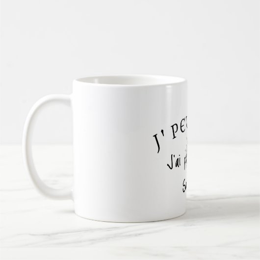 Mug  J'peux pas, j'ai pas de pass sanitaire. (Gauche)