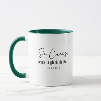 Mug Juan 11, spanish bible verse Taza