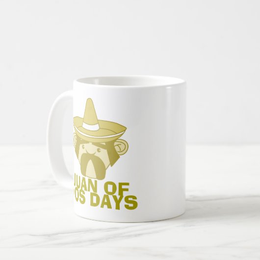 Mug Juan des jours de DOS (Devant gauche)