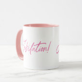 Mug JUBILATION ! DESIGN DE CÉLÉBRATION par Jeff Willis (Devant gauche)