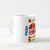 Mug jubilé de diamant de reine Elizabeth 2012 (Devant gauche)
