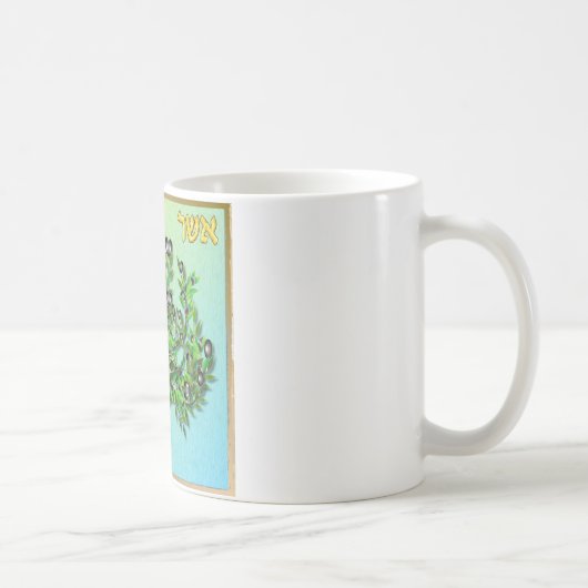 Mug Judaica 12 Tribus Israël Asher (Droite)