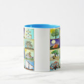 Mug Judaïque 12 Tribus D'Israël Art Imprimer (Centre)