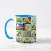 Mug Judaïque 12 Tribus D'Israël Art Imprimer (Gauche)