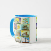 Mug Judaïque 12 Tribus D'Israël Art Imprimer (Devant gauche)