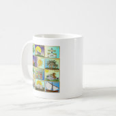 Mug Judaïque 12 Tribus D'Israël Panneaux D'Art (Devant gauche)