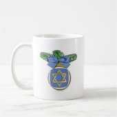 Mug Judaïque Hanoukka Star Of David Ornament Print (Gauche)