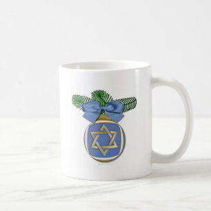 Mug Judaïque Hanoukka Star Of David Ornament Print