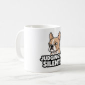 Mug Judging You Silently - Fawn Frenchie Sticker (Devant gauche)