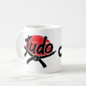 Mug Judo - Ceinture noire - Soleil levant (Devant gauche)