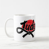 Mug Judo - Ceinture noire - Soleil levant (Gauche)
