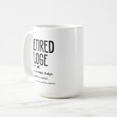 Mug Juge à la retraite (Devant gauche)