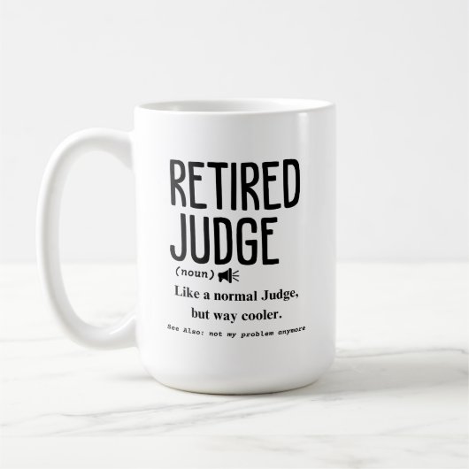 Mug Juge à la retraite (Gauche)