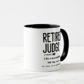 Mug Juge à la retraite (Devant droit)