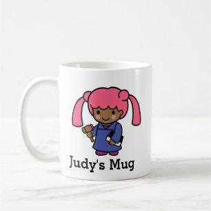 Mug Juge fille avec livre et gavel