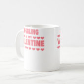 Mug Juger Est Mon Valentin Saint-Valentin Drôle Jug (Devant gauche)