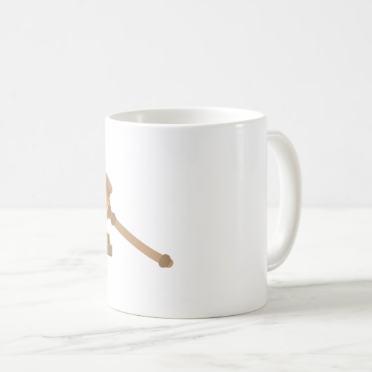 Mug Juges Gavel (Devant droit)