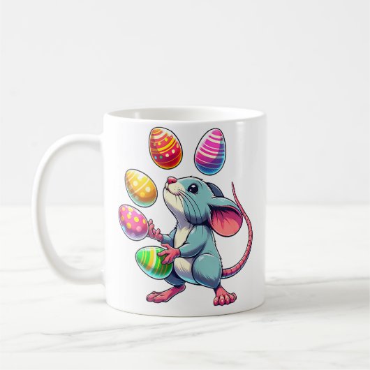 Mug Juggling de rat cool pour femmes Pâques (Gauche)