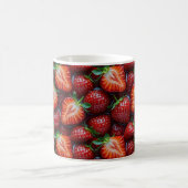 Mug Juicy Fresh Red Strawberries Summer Fruit Pattern (Centre)