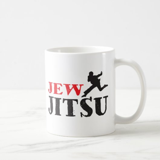 Mug Juif Jitsu - humour juif drôle (Droite)