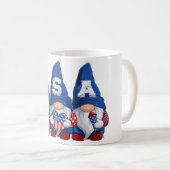 Mug Juillet 4 USA Gnomes T-Shirt (Devant droit)