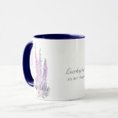 Mug Juillet Anniversaire Fleur de naissance Aquarelle  (Devant gauche)
