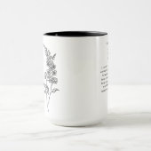 Mug Juillet Bridesmaid | Fleur de naissance de Larkspu (Centre)