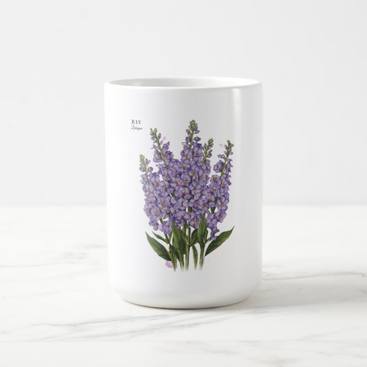 Mug Juillet Larkspur Bloom - Cadeau d'anniversaire per (Centre)
