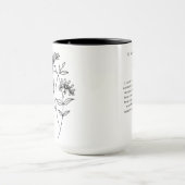 Mug Juin Maid of Honor | Fleur de naissance Honeysucki (Centre)