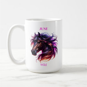 Mug Juin Mois de la naissance Esprit Cheval animal