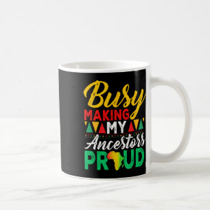 Mug Juineteenth Mois de l'Histoire des Noirs Rend fier