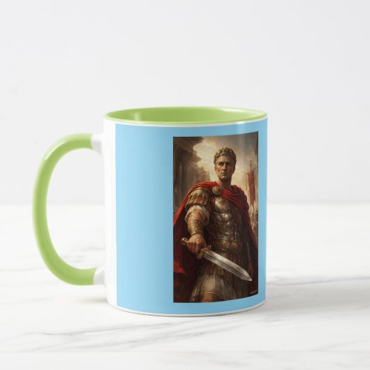 Mug Jules César vert et azur (Gauche)