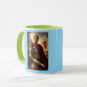 Mug Jules César vert et azur (Devant gauche)