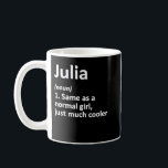 Mug JULIA Définition Personnalized Funny Birthday<br><div class="desc">JULIA Définition Personalized Nom Funny Birthday Venin Idea</div>