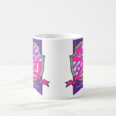 Mug Julia lettre J crest rose nom d'ours signifiant (Centre)