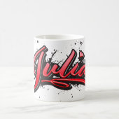 Mug Julia red Heart Graffiti (Centre)