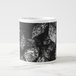 Mug Jumbo à motifs gaufrés noir et blanc