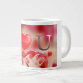 Mug Jumbo Avec Amour Design (Devant droit)