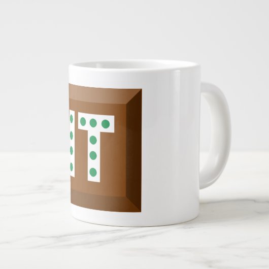MUG JUMBO BLANCHE CHOCOLAT BONBONS IT (Devant droit)
