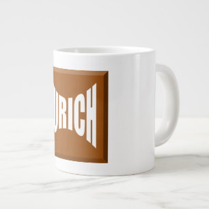 MUG JUMBO BLANCHE CHOCOLAT ZURICH EXTRA GROTE BEKER