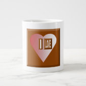 MUG JUMBO BLANCHE I LOVE CHOCOLAT (Devant)