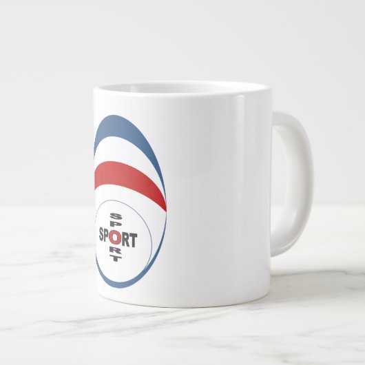 MUG JUMBO BLANCHE SPORT EXTRA GROTE BEKER (Voorkant rechts)