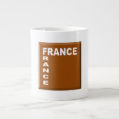 MUG JUMBO CHOCOLAT BLANC FRANCE (Devant)