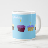 Mug Jumbo Cupcakes d'anniversaire (Devant droit)