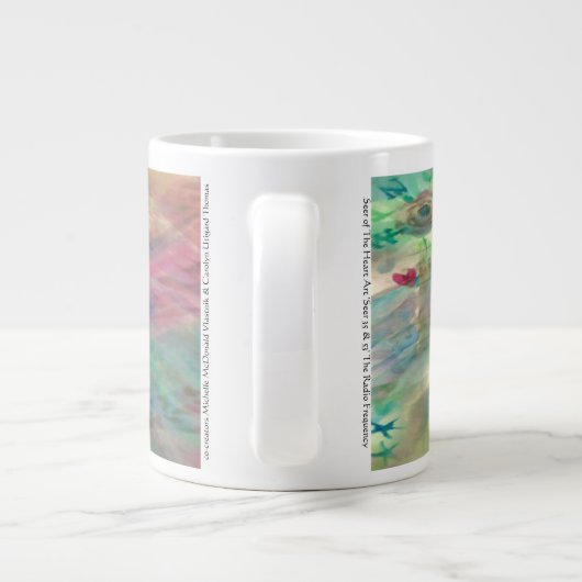 Mug jumbo de 20 oz "La Radio Fréquence", vue cosmi (Dos)