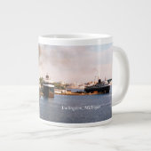 Mug jumbo de Ludington Ferries (Devant droit)