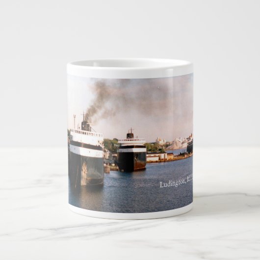 Mug jumbo de Ludington Ferries (Devant)