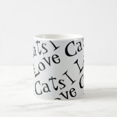 Mug Jumbo I Love Cats Black and White Graphic Fourre-t (Centre)