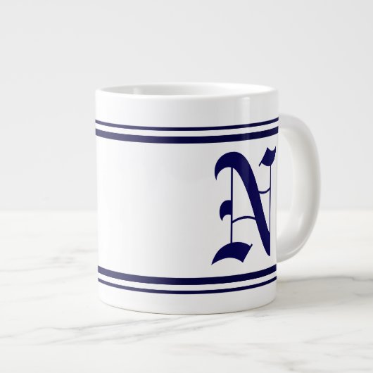 Mug Jumbo initial Customisé (Devant droit)